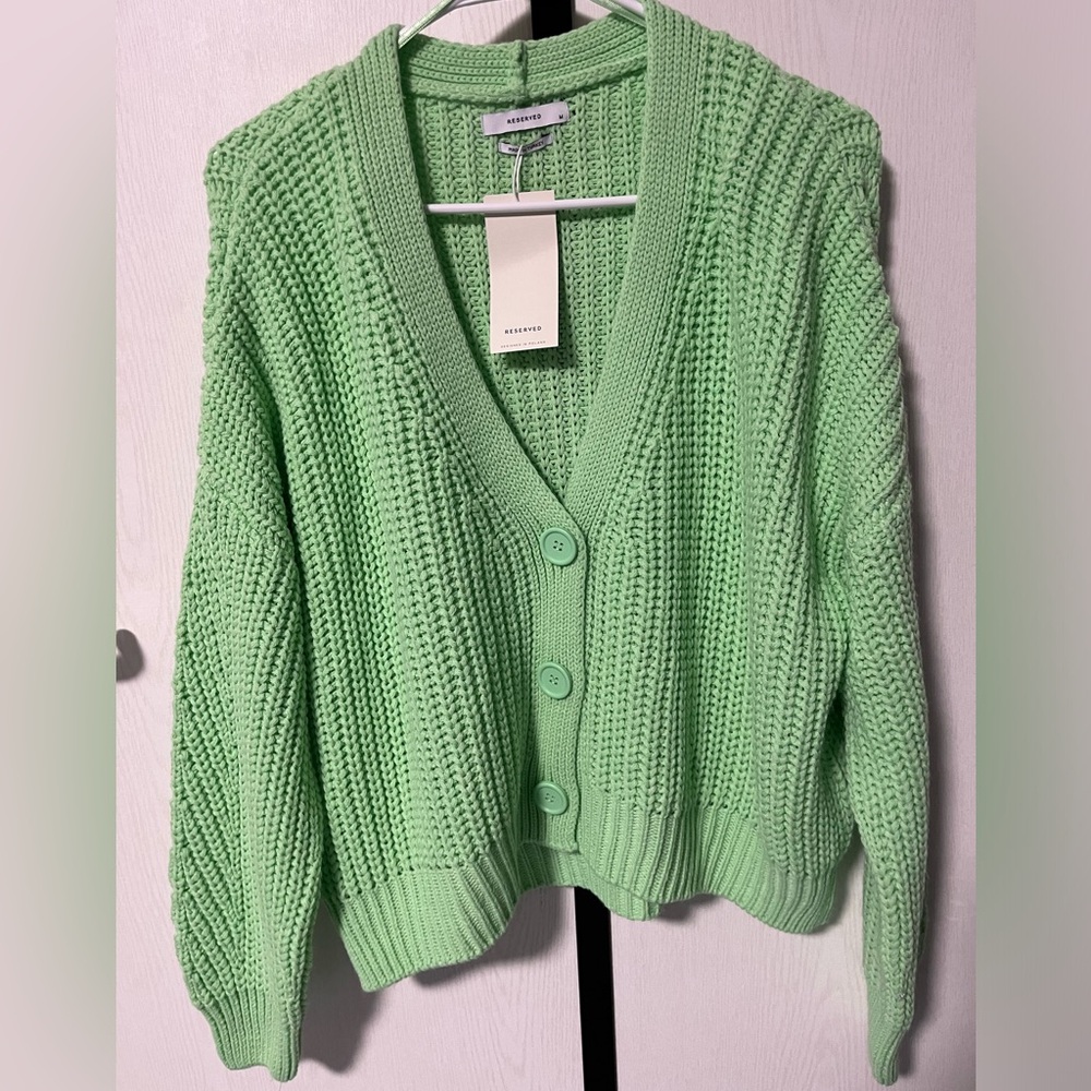 RESERVED- Green cardigan